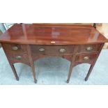 A Regency style mahogany bowfronted sideboard. 48' wide