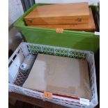 Two boxes of artist's materials