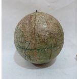 A Wyld's 'World in Miniature' terrestial globe. 3¼' diam. c.1869
