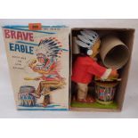 A 1960s Japanese Indian brave battery operated toy in original box
