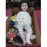 An Armand Marseilles doll no. 990/13 with open mouth and sleeping eyes, 24' high, the lot to include