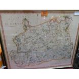 A antiquarian map of Surrey, pub. J. Stockdale