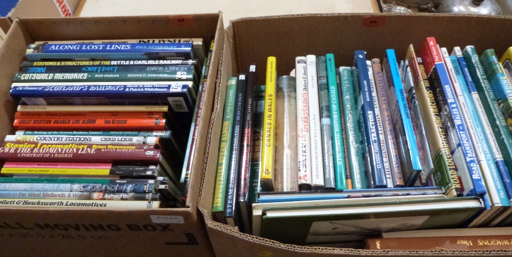 Two boxes of books on transport