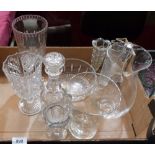 A collection of glassware