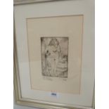 ATTRIB: FERNANDO BOTERO. COLUMBIAN bn. 1932 Study of a nude. Signed in pencil. Lithograph 10' x 7'