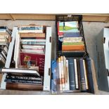 Three boxes of books