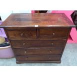 A chest of two short over three long drawers. 36' wide