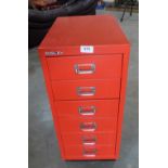 A six drawer filing cabinet 26½' high