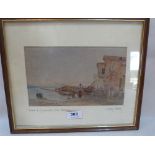 DUDLEY HARDY Wreck of Spaniard's New Harbour, signed on mount and inscribed. Watercolour