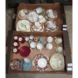 Two boxes of teaware
