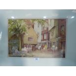 IRENE WELBURN. R.O.I. BRITISH 20th CENTURY The Shambles, York. Signed. Watercolour 12' x 18'