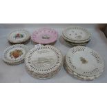A collection of 27 German souvenir and other ribbon plates