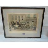 G. HAVELL/FJ. HAVELL. BRITISH 19TH CENTURY A coaching engraving. The Blenheim leaving the Star Hotel