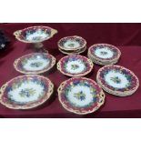 A Victorian 15 piece dessert service