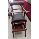 A George IV mahogany infant's high chair