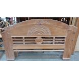 A 5'10' Indian hardwood bedstead