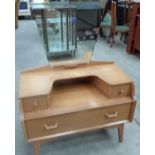 A G-Plan light oak dressing table 36' wide. c.1970