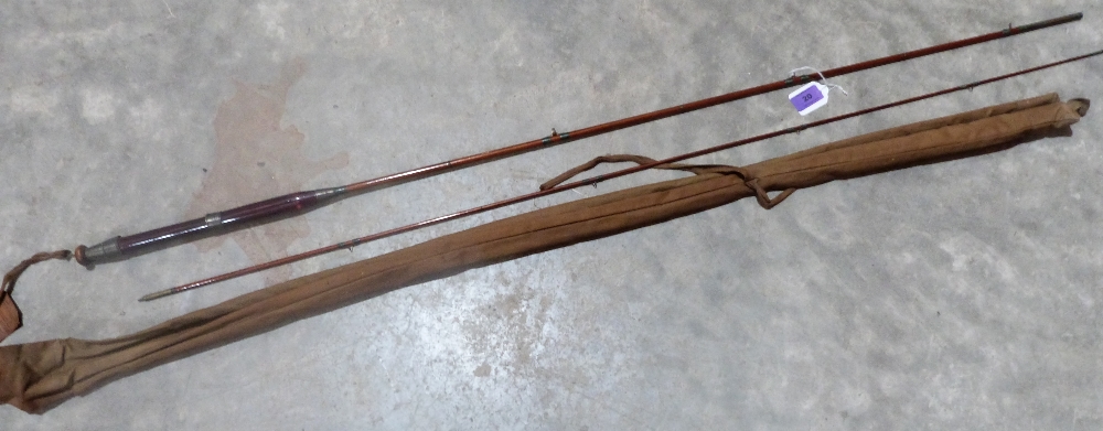 An 8' Allcocks split cane fly rod