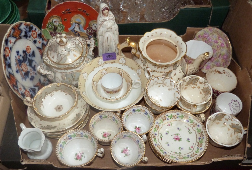 A collection of Victorian teaware and other ceramics