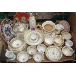 A collection of Victorian teaware and other ceramics