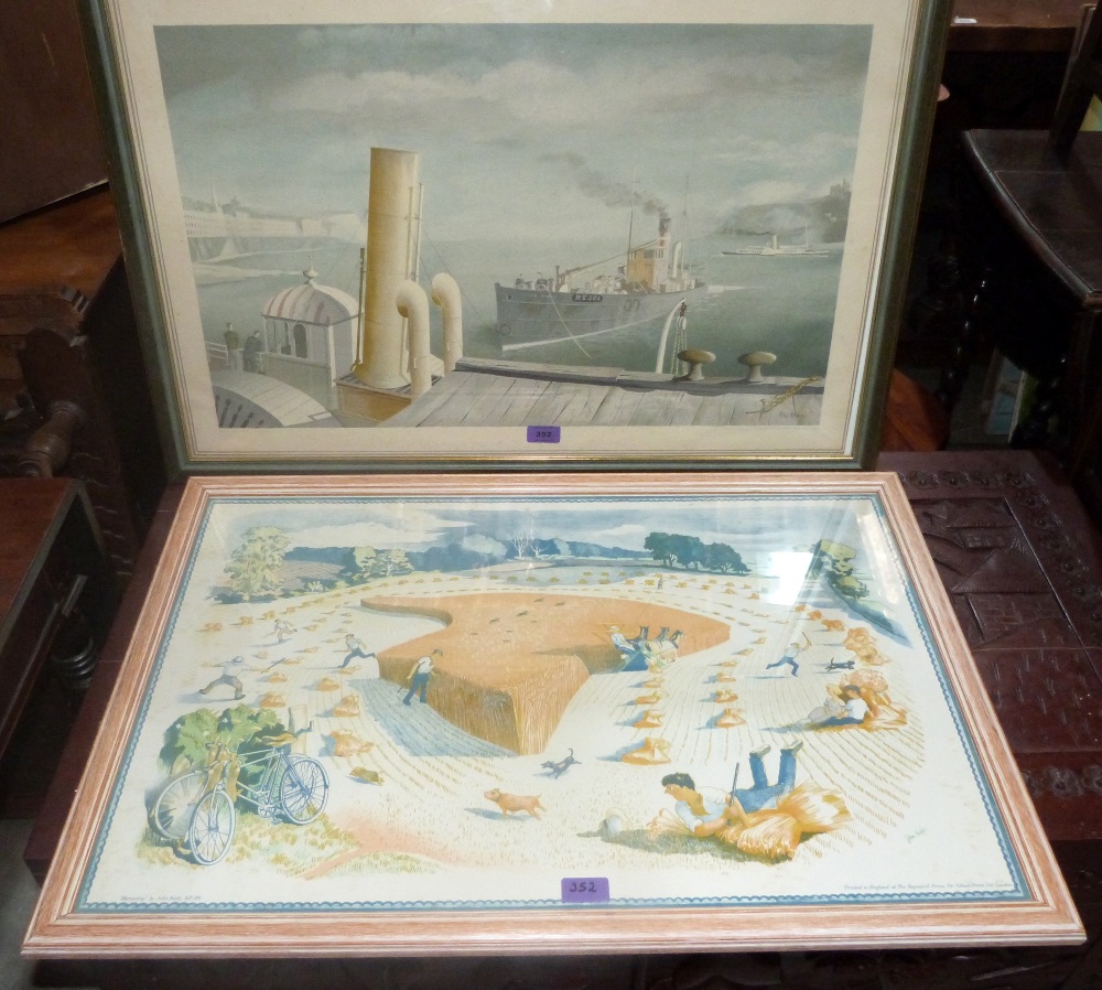 Two framed prints after Felix Kelly and John Nash