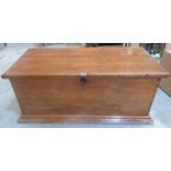 A 19th century pine chest 48' wide