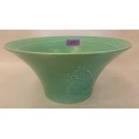 A Susie Cooper bowl with incised squirral and foliage decoration. 9½' diam. Hair crack