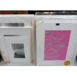 A collection of mounted art and photographic prints by the Late Ludlow artist and photographer