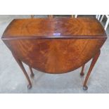 A mahogany dropleaf table 24" wide