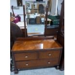 A 1930s oak dressing chest. 42' wide