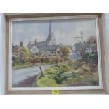 WILLIAM STANLEY JONES. BRITISH 20TH CENTURY St. Twrog Church, Llandwrong, Caernarfon. Signed and