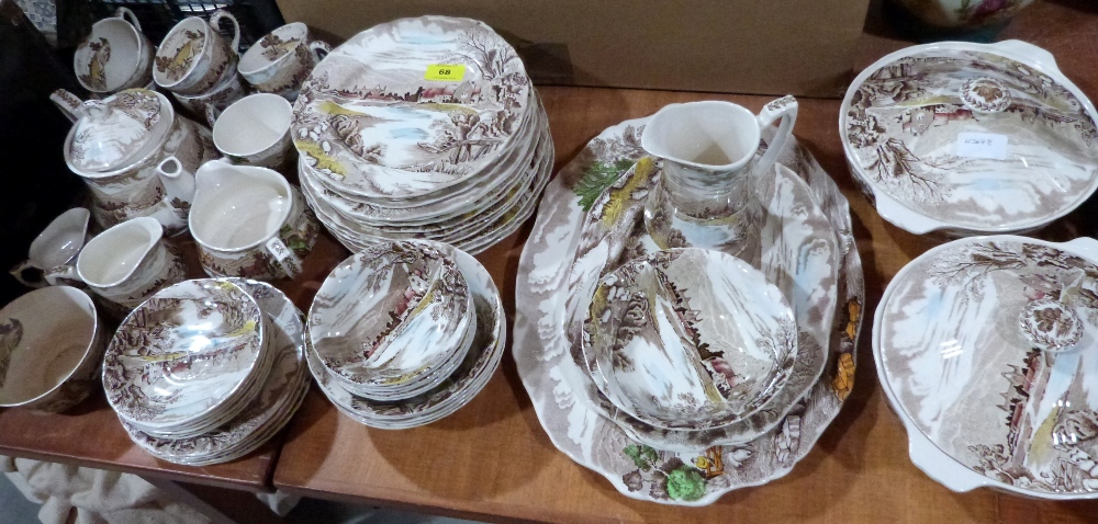 An Alfred Meakin 'Tintern' pattern dinner and tea service comprising 56 pieces