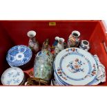 A box of oriental ceramics