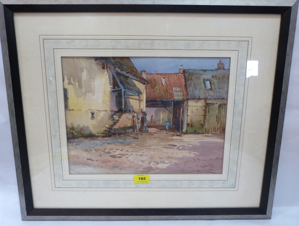 MICHAEL CRAWLEY. BRITISH 20TH CENTURY The Old Barn. Signed. Watercolour 11' x 14½'