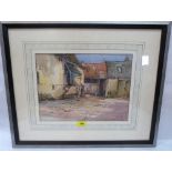 MICHAEL CRAWLEY. BRITISH 20TH CENTURY The Old Barn. Signed. Watercolour 11' x 14½'