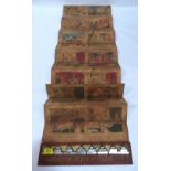 A Burmese folding Parabaik manuscript, containing Buddhist stories, narrated through pictures and