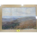 R.G. BECKETT. BRITISH 20TH CENTURY A Yorkshire moorland lanscape. Signed and dated 1911. Watercolour
