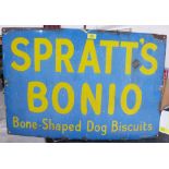 A Spratt's Bonio enamel sign. 20' x 30'