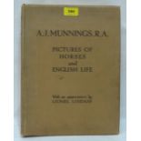 A volume, Pictures of Horses and English Life, A.J. Mannings RA, pub. Eyre and Spottiswoode 1921