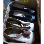 Two pairs of vintage ladies shoes c.1940s