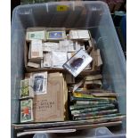 A large collection of cigarette and tea cards; albums, sets and loose