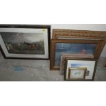 A quantity of framed prints