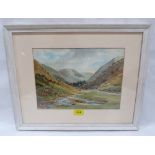 ASHBY TARR. BRITISH 20TH CENTURY Cardingmill Valley, Church Stretton. Signed. Watercolour 9' x 12'