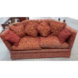 A 'knole' sofa. 72' wide