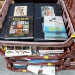 4 trays of miscellaneous books
