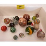 A collection of old marbles