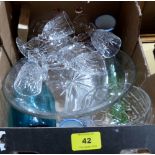 A box of glassware