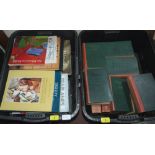 Two boxes of books including Whitaker Almanacks 1920s - 1950s