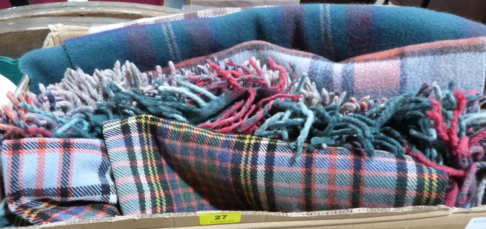 Five wool blankets