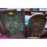 Two vintage bagatelle games